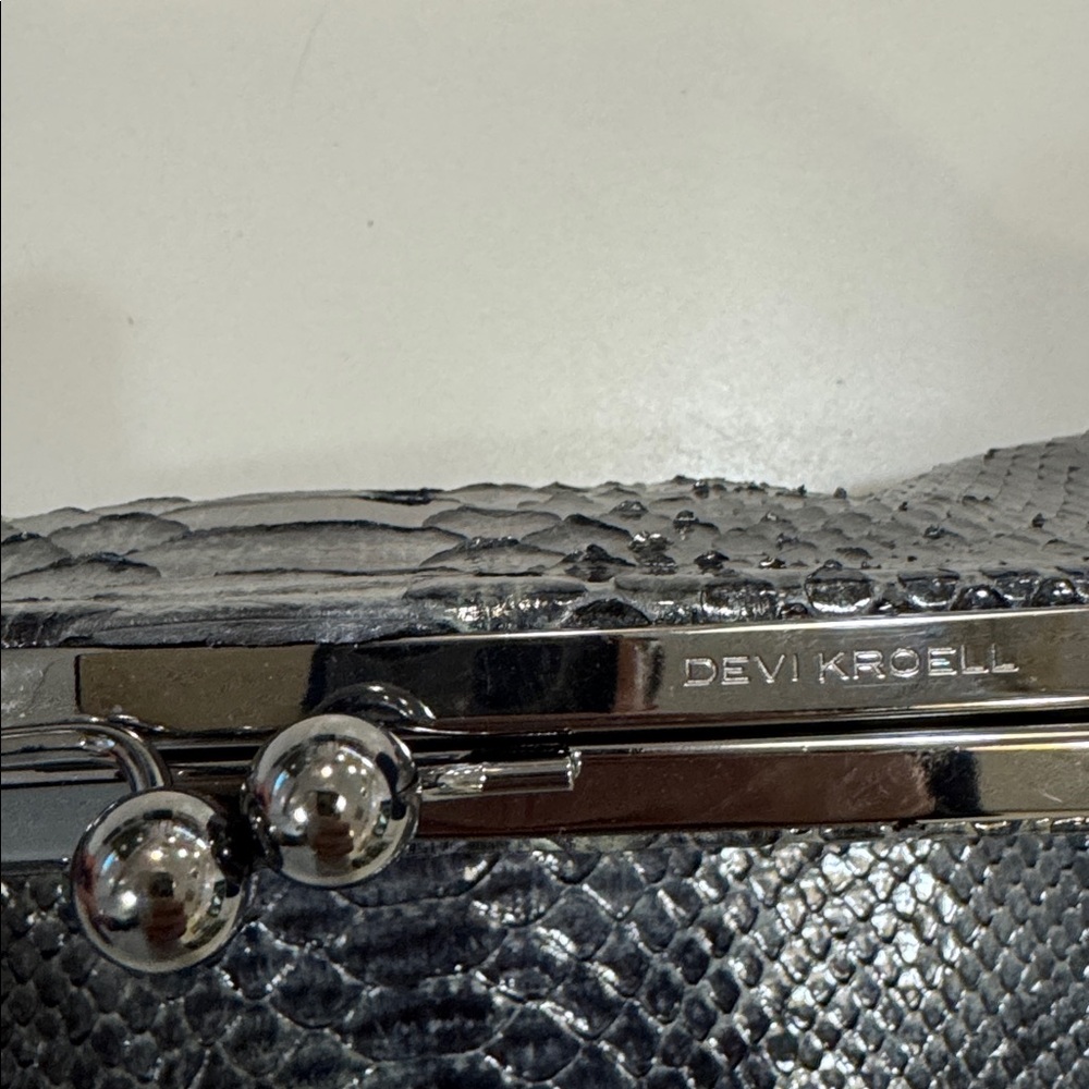 Authentic Devi Kroell Genuine Python Clutch, Made… - image 7